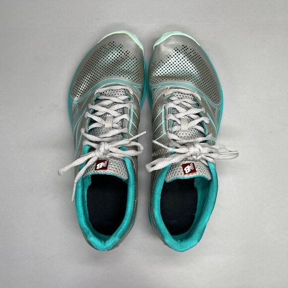 New Balance 110 Trail Running Shoes Women's Size 9.5 Silver & Turquoise Sneakers - Picture 9 of 12